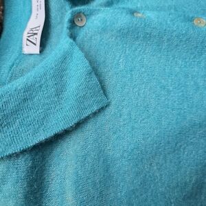 Zara Turquoise Knit Sweater